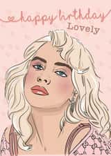 Pretty Birthday Card - Billie Eilish - Lovely created by Rulu