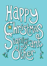 Funny Christmas Card for Wife, Girlfriend, Husband, Boyfriend, Partner created by The Curious Pancake