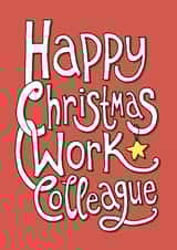 Funny Christmas Card - Work Colleague created by The Curious Pancake