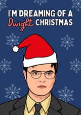 Funny Christmas Card - The Office - Dwight Schrute created by Sundiva Designs