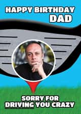 Personalised Birthday Photo Card created by @Cupsie's Creations - Funny Birthday - For Dad - Golf