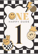 One Happy Dude First Birthday Card created by Gillian Ayre