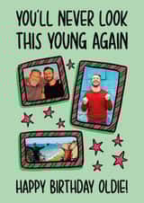 Personalised Birthday Photo Card created by TeePee Creations - Funny Birthday Card - For Friend - Stars