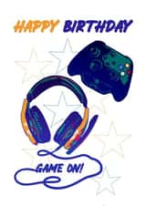 Classic Birthday Card - Gaming created by Printfantasia