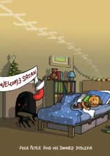 Welcome Satan created by Bryony Jackson Walters