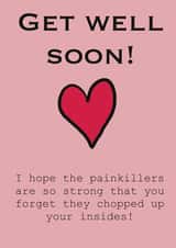 Surgery recovery get well soon card funny created by Semiotics
