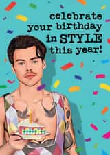 Funny Birthday Card - Harry Styles - Pun created by Mrs Best Paper Co.