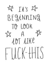 Funny Christmas Card - Fuck This created by colettejoy.illustrates