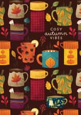 Cute Just Because Card - Cosy Autumn Vibes - Mugs created by Tracey Coon | Noonday Design