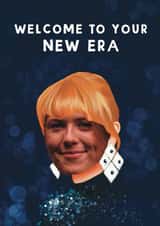 Personalised Birthday Photo Card created by Giddy Kipper - Funny Birthday Card - Taylor Swift - New Era