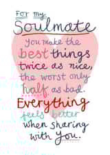 Heartfelt Anniversary Card - For My Soulmate - Heart created by Sticky Tape Kate