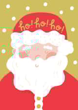Cute Christmas Card - Santa - Ho! Ho! Ho! created by Raspberry Blossom