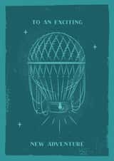 Pretty Leaving Card - To An Exciting New Adventure created by Feel Good Supplies