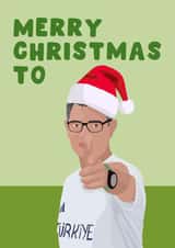 Funny Christmas Card - Yusuf Dikec - Olympics created by Pink Peach Cards