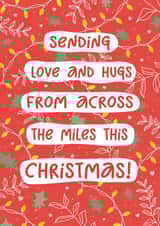 Classic Christmas Card - Across The Miles - Long Distance Christmas Card created by @hollielonglanddesigns