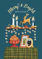 Cute Christmas Card - Merry and Bright - Hygge Holidays created by Julep and Trubbs