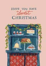 Cute Christmas Card - Cakes & Sweet Treats - Hope You Have A Sweet Christmas created by Julep and Trubbs