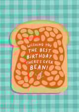 Funny Birthday Card - Baked Beans - Pun created by Studio Mads