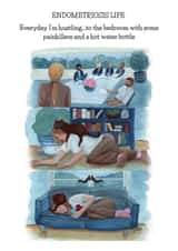 Arty Get Well Card - Endometriosis - Watercolour created by Mind Over Letter