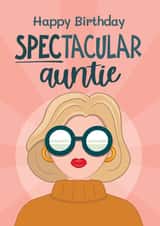 Fun Birthday Card - For Auntie - Glamorous created by Bev O'Connor || @oconnordesign