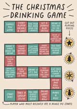Funny Christmas Card - Christmas Holiday Board Game for Festive Fun! created by Sarah Harding