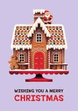 Cute Christmas Card - Gingerbread House - Santa created by Folio | Ian Owen