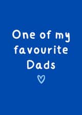 Cute Father's Day Card - One Of My Favourite Dads - LGBTQ+ created by Amy (Hedgecards)