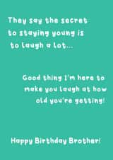 Funny Birthday Card - For Brother - Make You Laugh At How Old You're Getting! created by @Laura Lonsdale Designs