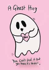 Cute Halloween Card - A Ghost Hug - Boo created by Just Daydreaming