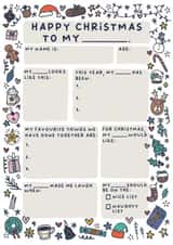 Cute Birthday Card - Personalised Card For Children - Doodles created by Sarah Harding