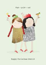 Funny Christmas Card - For Friend - Fab-Yule-Us Bestie created by Rosie Made A Thing