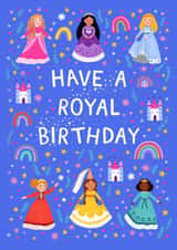 Cute Birthday Card - For Her - Princesses created by Pear Tree Press