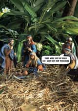 Funny Christmas Card - Vouchers - Nativity Scene created by The Buddy Fernandez Card Co.