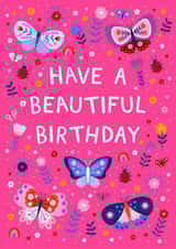 Cute Birthday Card - For Her - Butterflies And Ladybirds created by Pear Tree Press