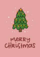 Cute Christmas Card - Christmas Tree - Lights created by The Lyon's Den Graphics