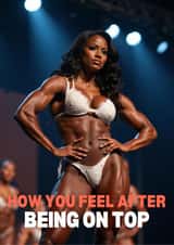 Cheeky Sexual Bodybuilder Personalised Face Swap Card for Her created by thortful