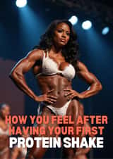 Funny Personalised Face Swap Card for Her – Gym – Bodybuilder – Protein Shake created by thortful