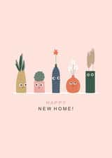 Cute - new home - house plant card created by Little Prints Fred Designs