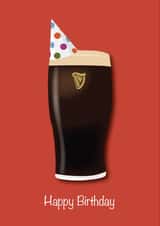Funny Birthday Card - Guinness - Party Hat created by DBD Designs