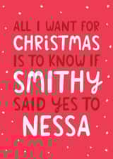 Funny Christmas Card - Gavin & Stacey - Smithy & Nessa created by The Cake Thief