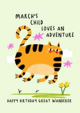 Fun March Birthday Card For Everyone
Great Wanderer created by NICHOLA COWDERY ILLUSTRATIONS 