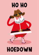 Funny Christmas Card - Santa - Hoedown created by Lucy Maggie Designs