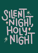 Modern Christmas Card - Silent Night - Holy Night created by Jazmyn Young