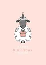 Cute birthday - sheep - happy birthday to ewe created by Little Prints Fred Designs