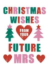 Modern Christmas Card - Hearts - From Your Future Mrs created by Sticky Tape Kate