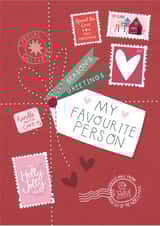 Funny Christmas Card - Special Delivery - Favourite Person created by Two For Joy Illustration