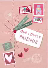 Cute Christmas Card - Lovely Friends - Special Delivery created by Two For Joy Illustration