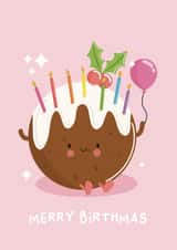 Cute Birthday Card - December Baby - Pudding created by Pri M