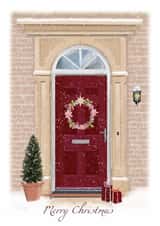 Festive Red Door Christmas Card created by Samantha