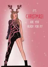 Fun Christmas Card - Taylor Swift - Are You Ready For It? created by Drawings by Firefly